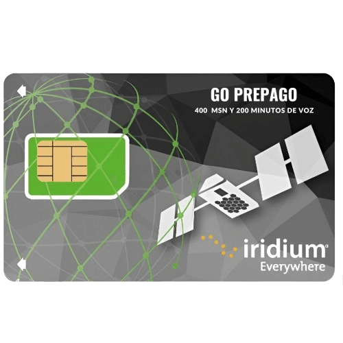 Recarga Iridium GO Prepago 400 MSN y 200 Minutos de Voz