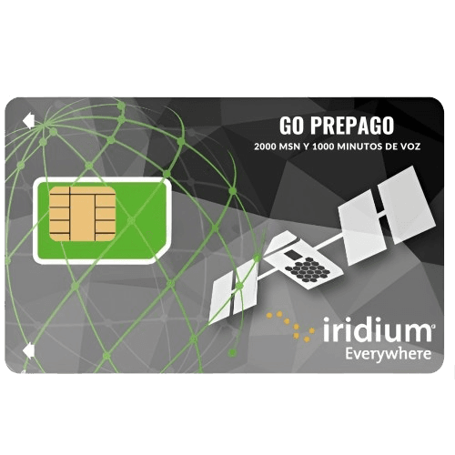 Recarga Iridium GO Prepago 2000 MSN y 1000 Minutos de Voz