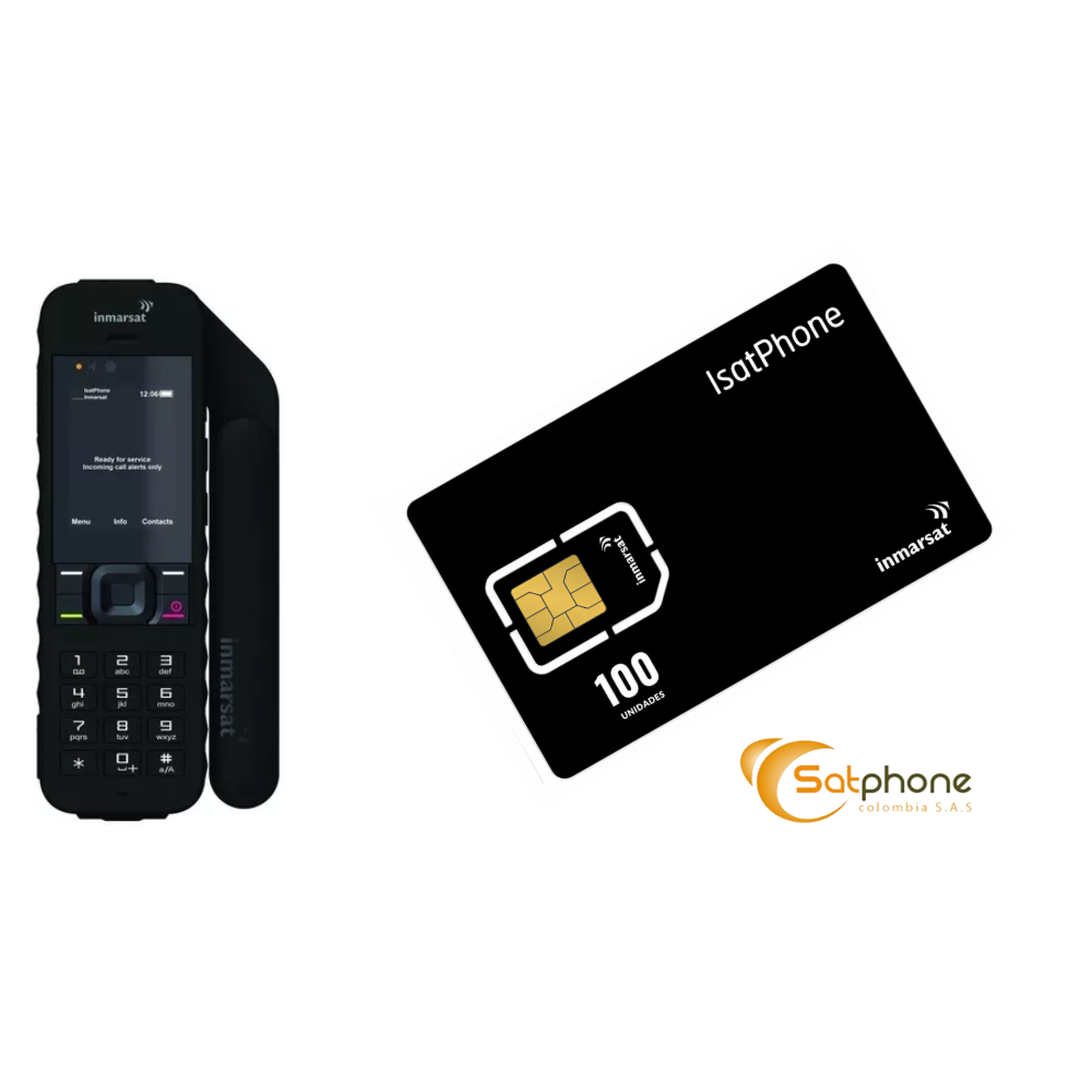 Teléfono Satelital Inmarsat Isatphone2 + Recarga de 100 Unidades