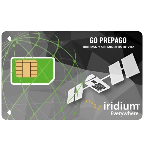 Recarga Iridium GO Prepago 1000 MSN y 500 Minutos de Voz