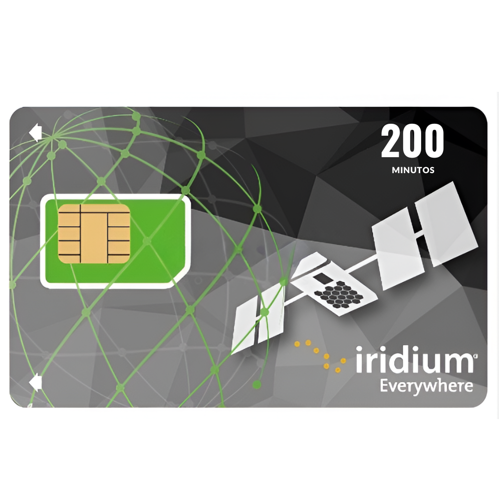 Recarga Teléfono Satelital Iridium 200 Minutos.