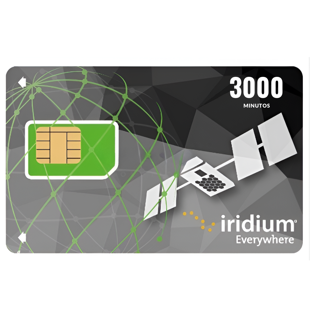 Recarga Teléfono Satelital Iridium 3000 Minutos.